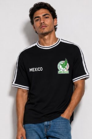Men's Mexico Print Short-Sleeve T-Shirt - Striped Tape