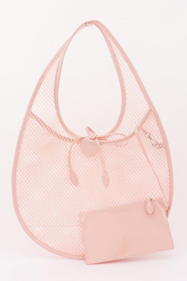Lightweight Mesh Tote with Detachable Pouch