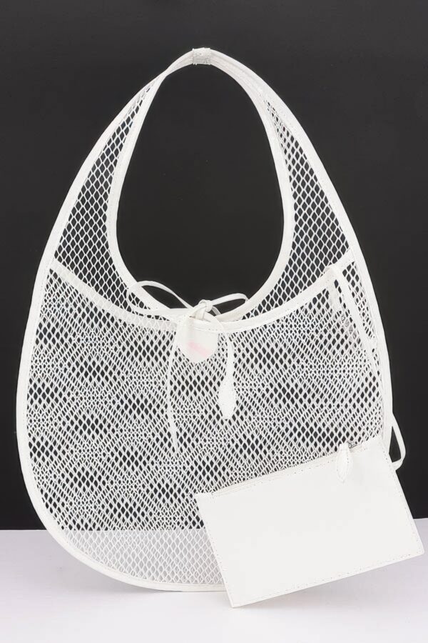 Lightweight Mesh Tote with Detachable Pouch