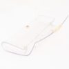 Clear Top-Handle Bag with Metallic Front Accent