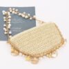 Woven Pearl-Chain Shoulder Bag with Nautical Charms