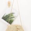 Twist-Knot Textured Woven Crossbody Bag