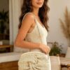 Twist-Knot Textured Woven Crossbody Bag