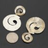Raffia Spiral Drop Earrings - Woven Spiral Design