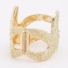 Dimensional Starfish Hinged Cuff Bracelet