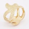 Dimensional Starfish Hinged Cuff Bracelet