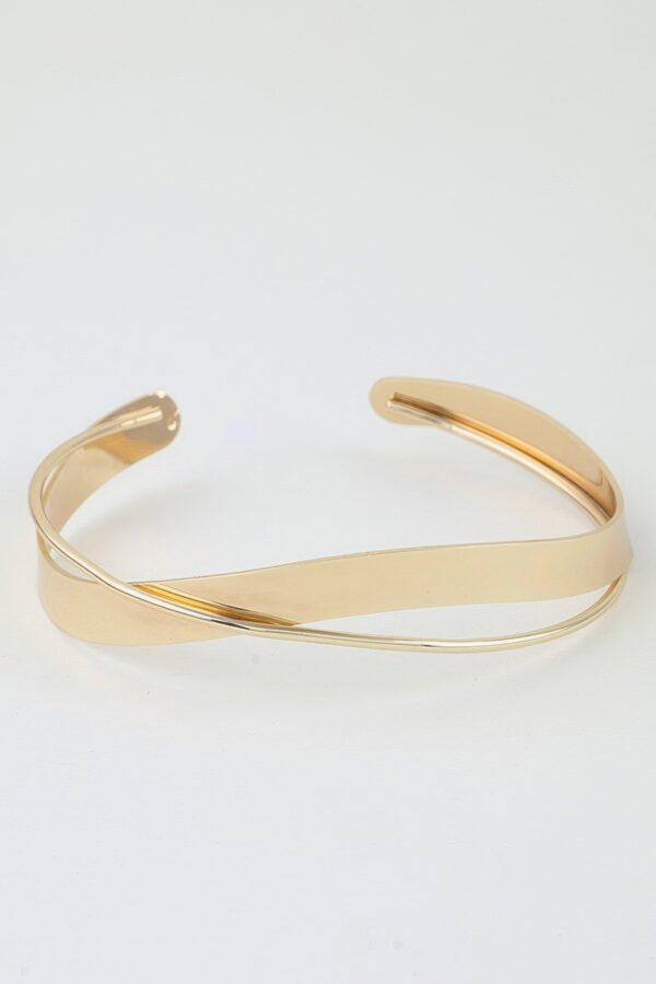 Polished Wrap Arm Cuff - Minimal Open Design