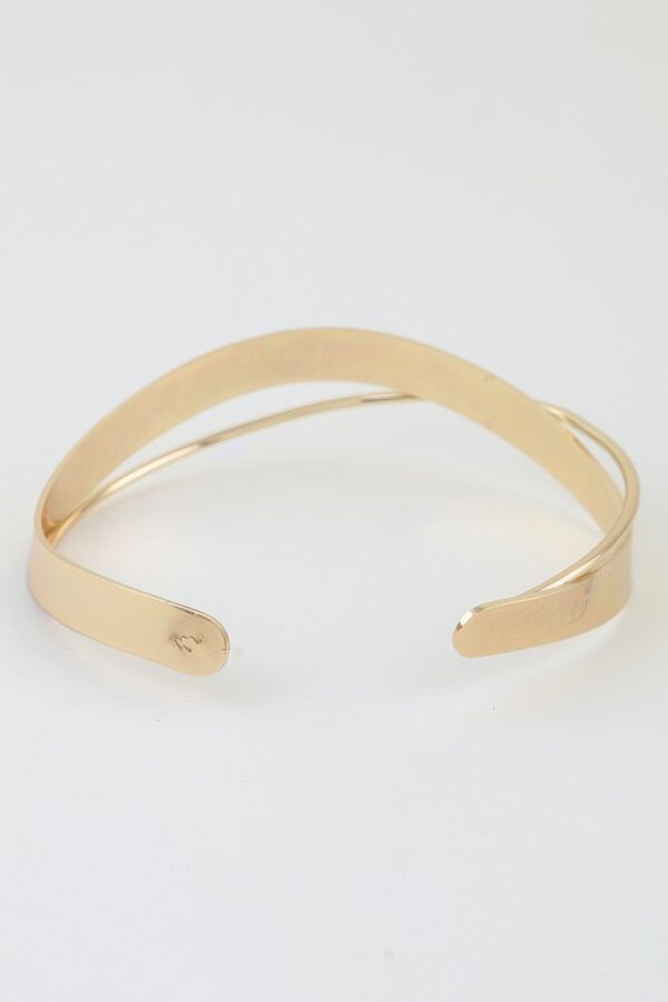 Polished Wrap Arm Cuff - Minimal Open Design