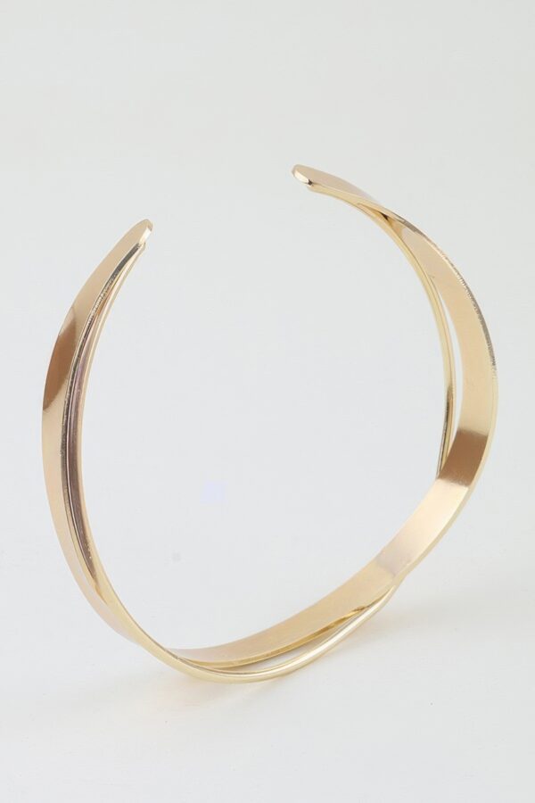 Polished Wrap Arm Cuff - Minimal Open Design