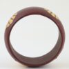 Grain Cuff Bracelet with Clam Inlays - Wide Band