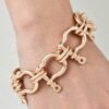 Horseshoe-Link Toggle Bracelet - Polished Finish