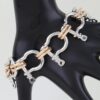 Horseshoe-Link Toggle Bracelet - Polished Finish
