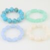 Multi Marble Stone Beaded Bracelet - Layered Look