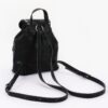 Vegan Leather Backpack - Curved Flap & Metal Eyelets
