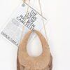 Studded Fringe Faux Suede Hobo Bag
