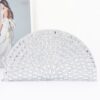 Half-Moon Rhinestone Party Clutch