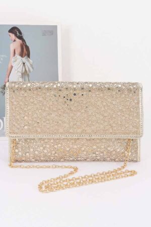 Rhinestone Envelope Clutch - Sparkle Evening Bag
