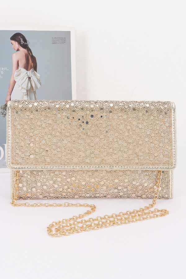 Rhinestone Envelope Clutch - Sparkle Evening Bag