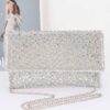 Rhinestone Envelope Clutch - Sparkle Evening Bag