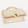 Pearl & Rhinestone Flap Clutch - Structured Evening Bag