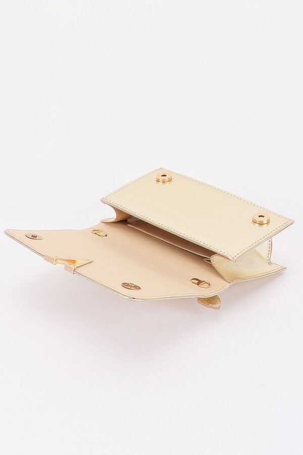Pearl & Rhinestone Flap Clutch - Structured Evening Bag