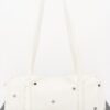 Vegan Leather Eyelet-Studded Rectangular Shoulder Bag