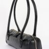 Vegan Leather Rectangular Shoulder Bag - Minimalist