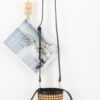 Braided Bamboo Tube Bag with Structured Top Handle
