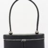 Vegan Leather Long Box Shoulder Bag - Structured Silhouette