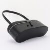 Vegan Leather Long Box Shoulder Bag - Structured Silhouette