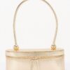 Vegan Leather Long Box Shoulder Bag - Structured Silhouette