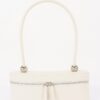 Vegan Leather Long Box Shoulder Bag - Structured Silhouette