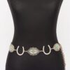 Horseshoe Concho Chain Belt - Vintage Western Iron