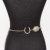 Horseshoe Concho Chain Belt - Vintage Western Iron