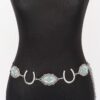 Horseshoe Concho Chain Belt - Vintage Western Iron