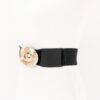 Wide Waist Belt with Oval Buckle