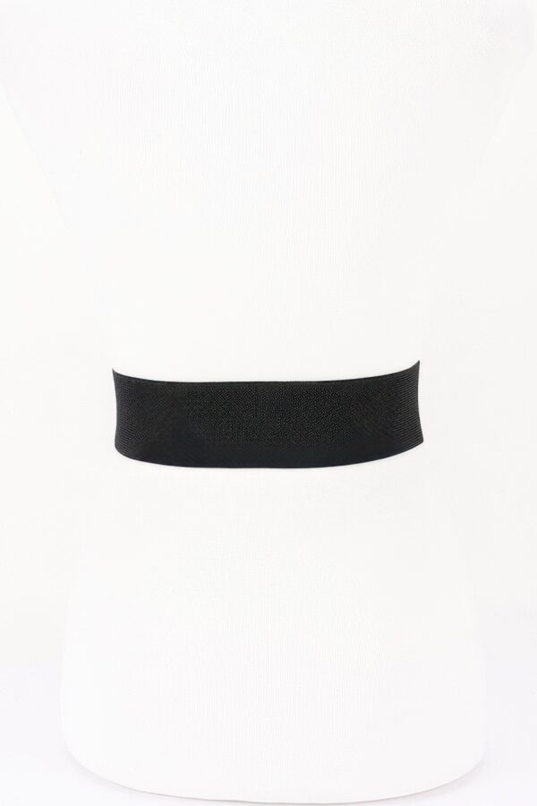 Wide Waist Belt with Oval Buckle