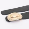 Wide Waist Belt with Oval Buckle