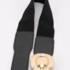 Wide Waist Belt with Oval Buckle