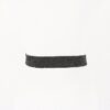Faux Straw Elastic Belt with Metal Buckle