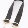 Faux Straw Elastic Belt with Metal Buckle