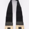 Plus-Size Vegan Leather Belt with Textured Metal Buckle