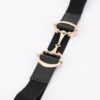 Horsebit Buckle Stretch Elastic Plus-Size Belt
