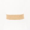 Plus-Size Faux Straw Belt with Flower Buckle