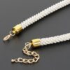 Beaded Choker with Round Studs - Coordinated 2-Piece Set