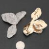 Oversized Four-Leaf Rhinestone Statement Earrings