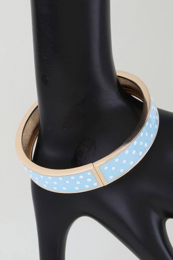 Polka-Dot Enamel Cuff Bracelet