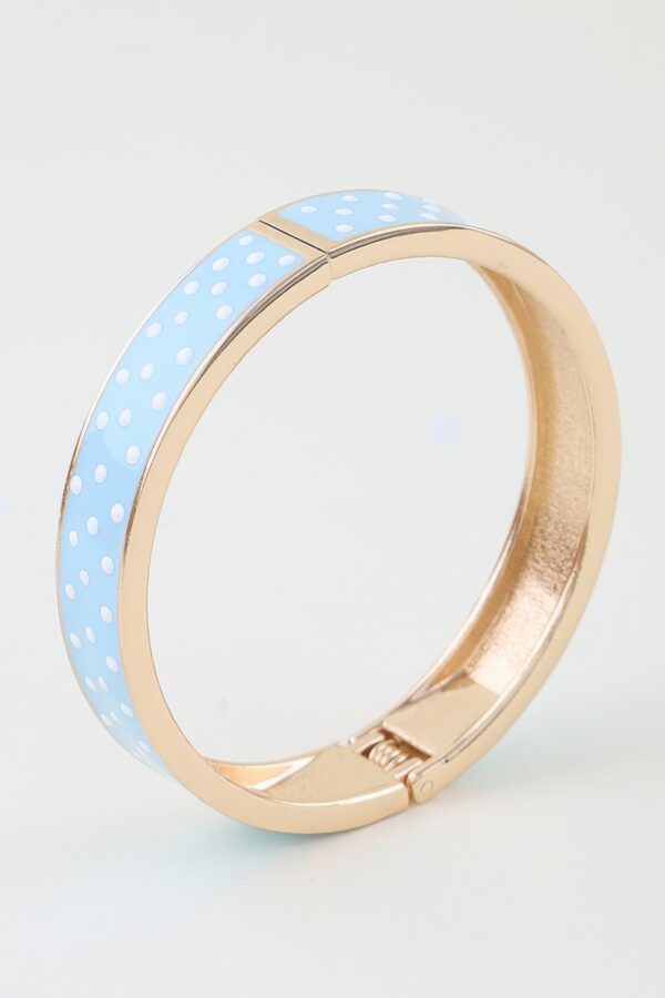 Polka-Dot Enamel Cuff Bracelet