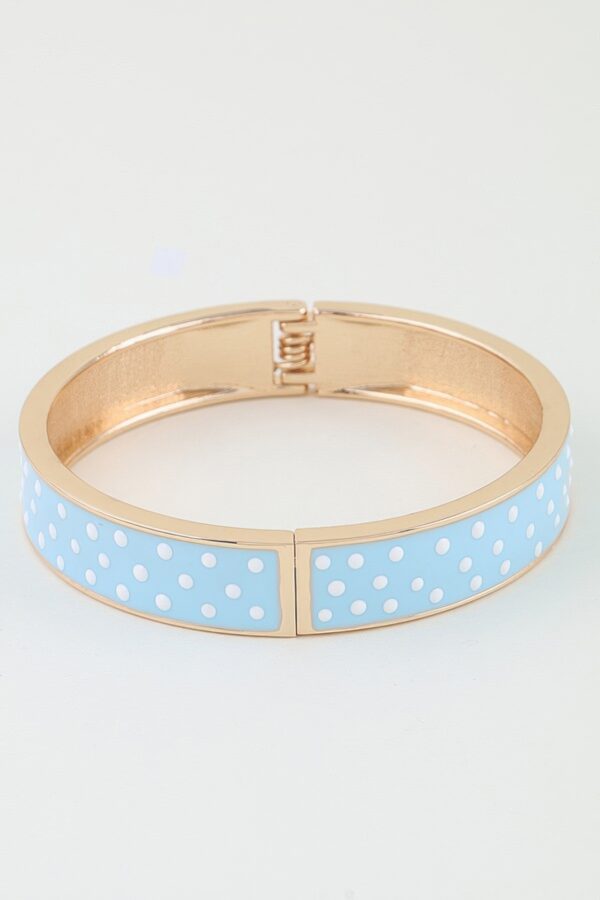 Polka-Dot Enamel Cuff Bracelet