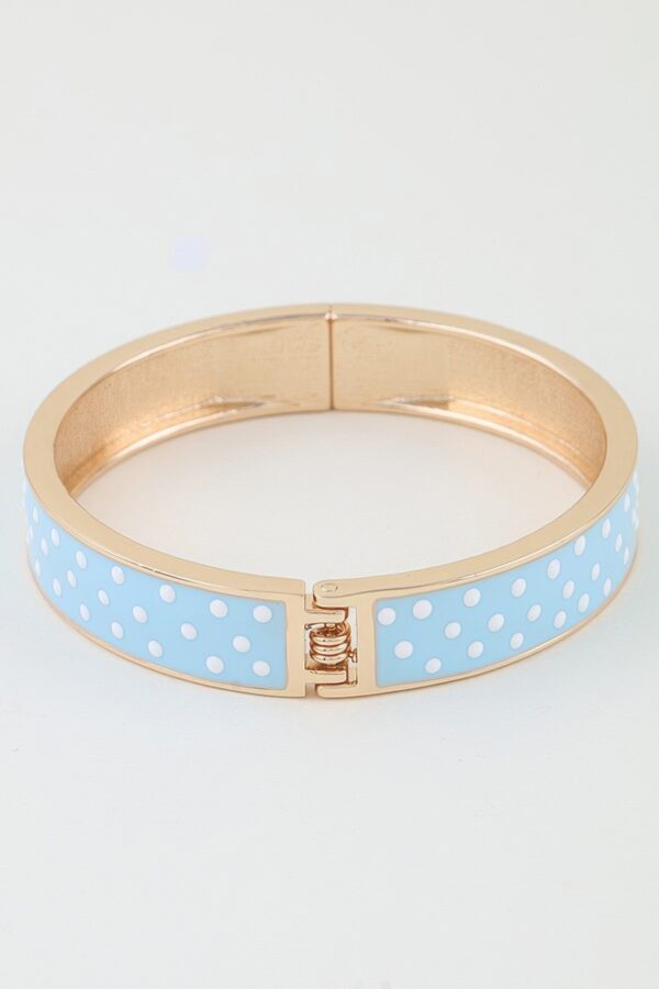 Polka-Dot Enamel Cuff Bracelet